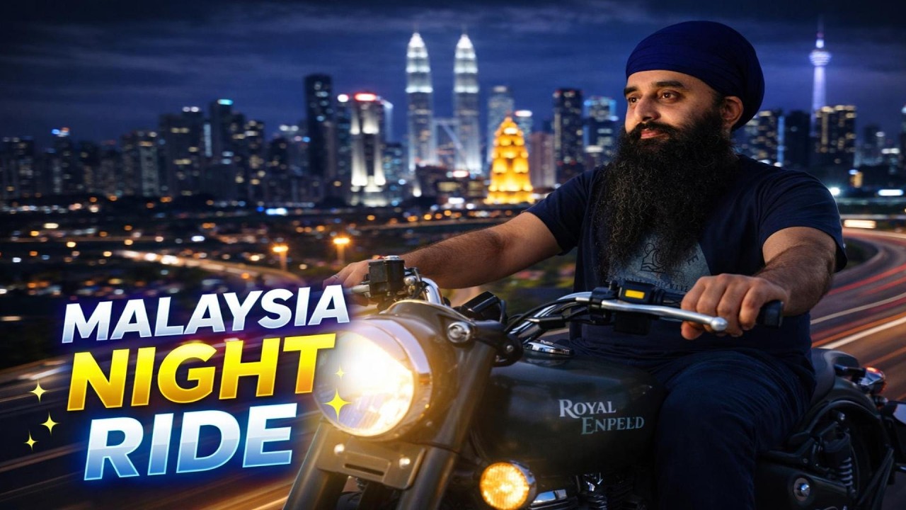 RE Bullet Through Kuala Lumpur Lights | Malaysia Night Ride 🇲🇾 |