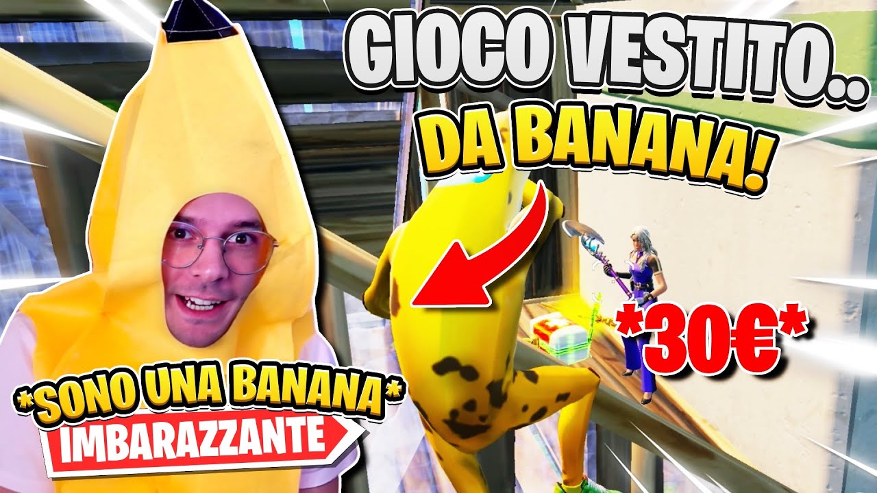 Sono DIVENTATO La BANANITA di FORTNITE *COSTUME DA BANANA* #fortnite #fortniteita #smi_ii