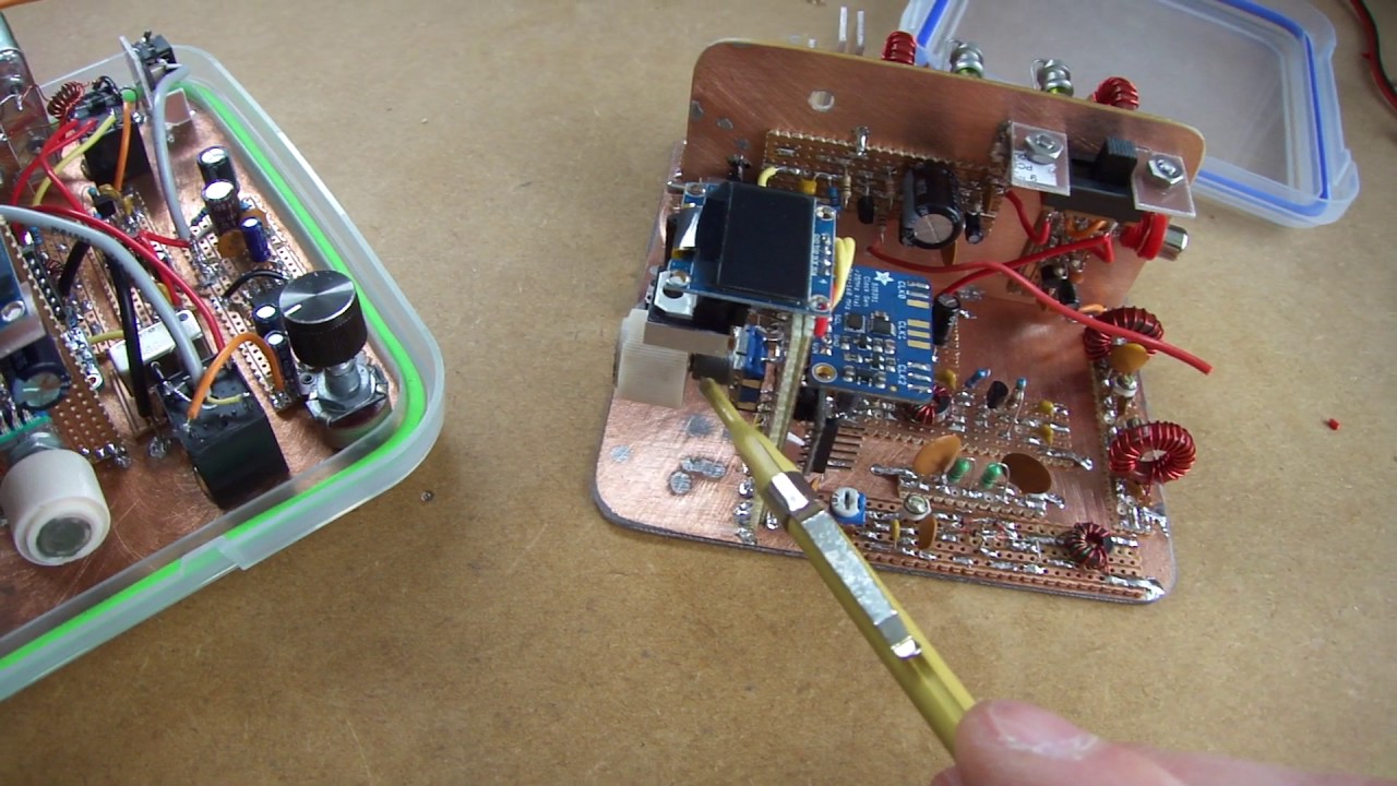 Homebrew DSB QRP Hiking/Tramping Tranceiver