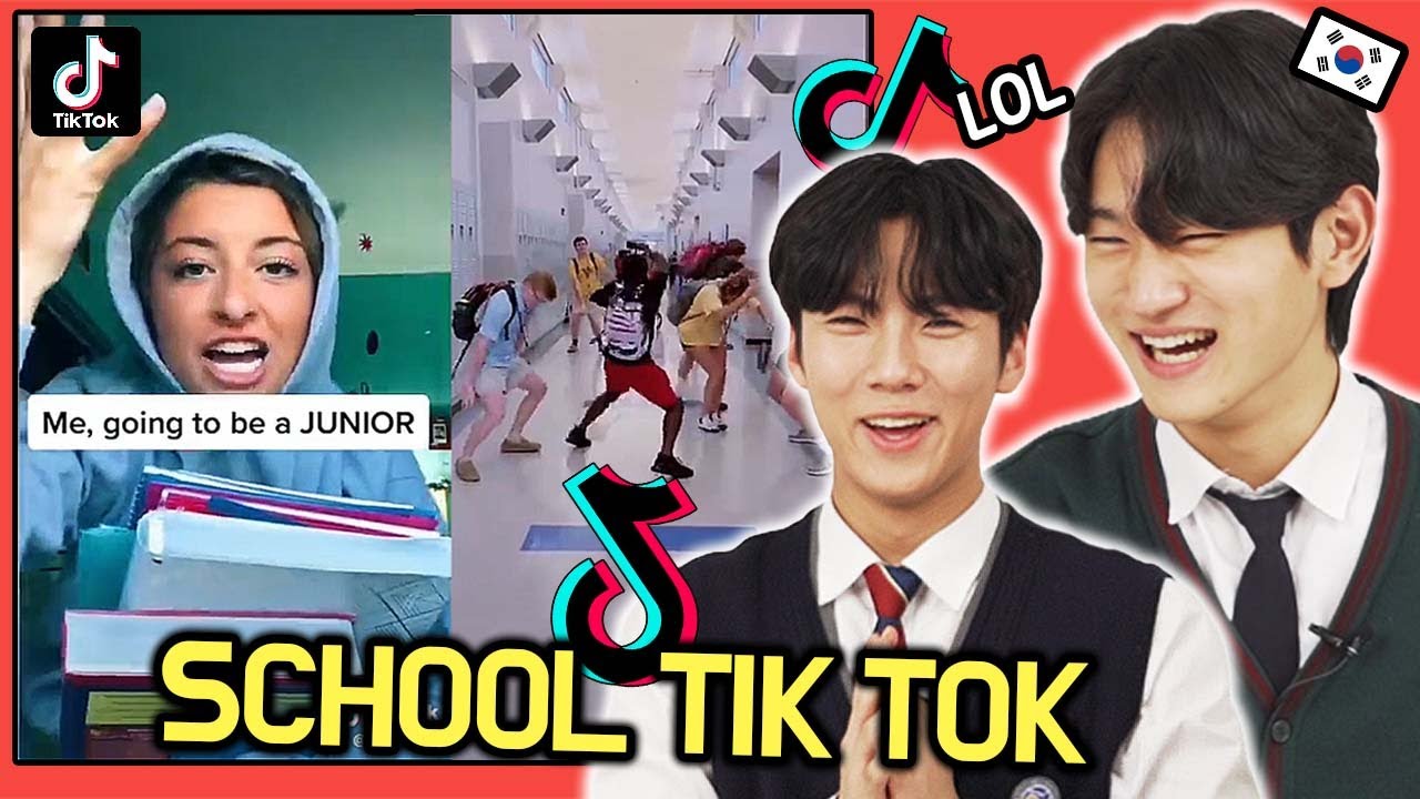 Корейские подростки РЕАКЦИЯ НА «АМЕРИКАНСКУЮ ШКОЛУ TIKTOK»