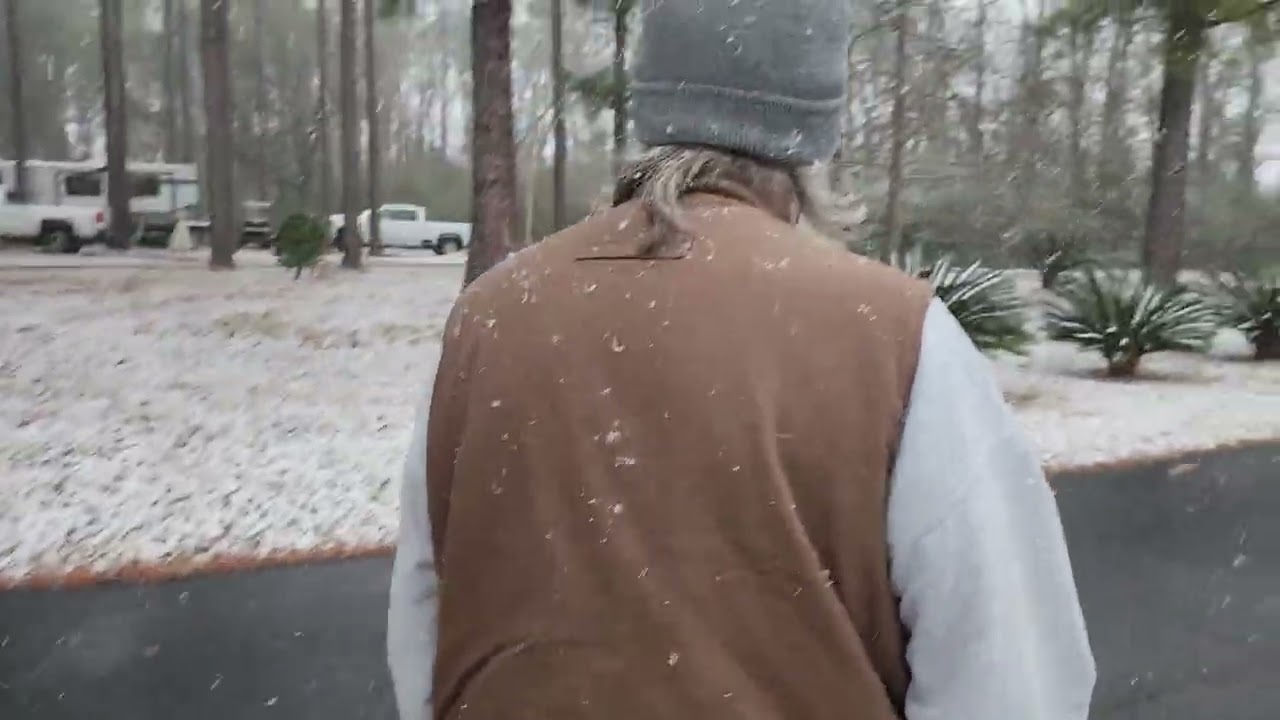 SNOW Part 3 -1/31/26 Beaver Run RV Park Metter, Ga