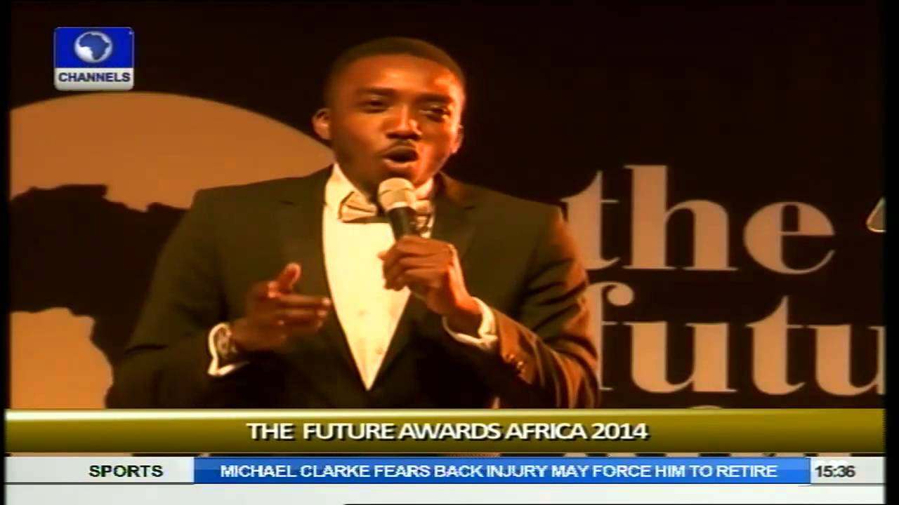 Rubbin Minds: Bovi Drops Ribs Cracking Jokes At Future Awards Africa 2014  Part 4