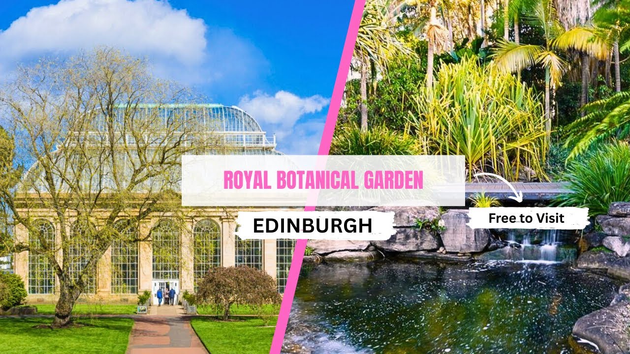 Walking around Edinburgh’s Royal Botanic Garden 4K | A Peaceful Retreat in the City | Scotland tour