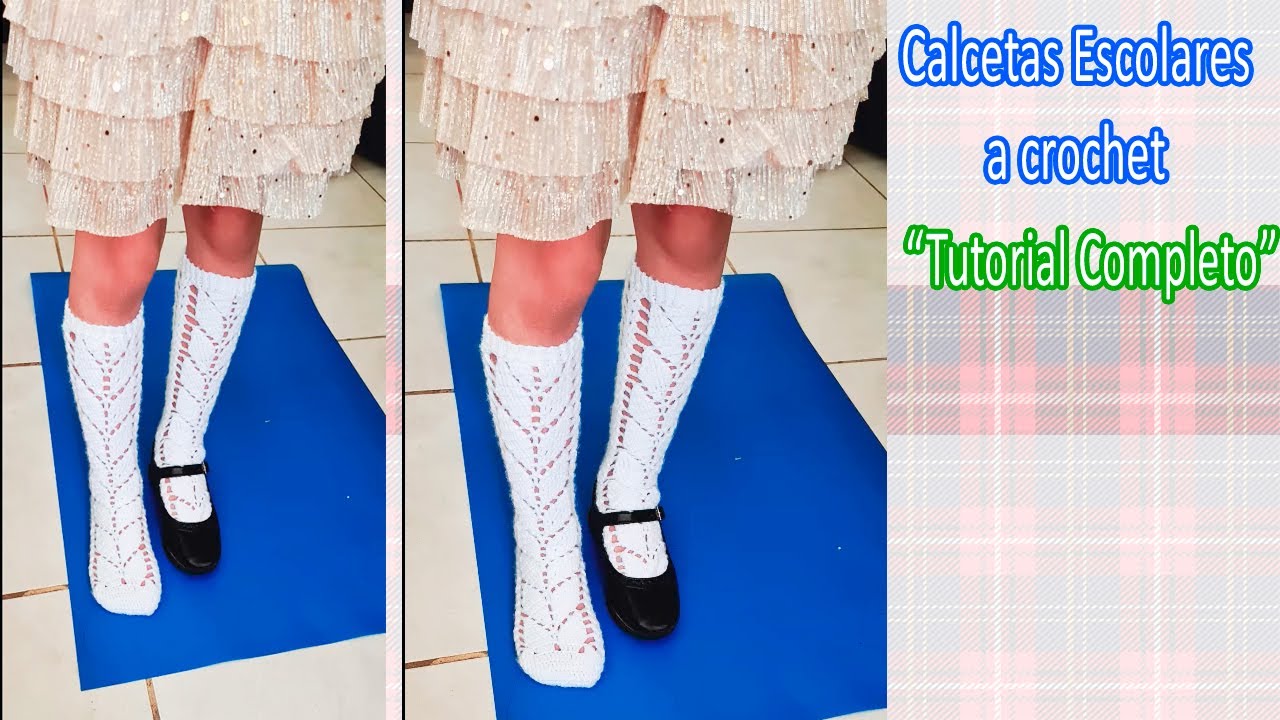 🔴 Como tejer calcetas paso a paso PATRON de TEJIDO a CROCHET 