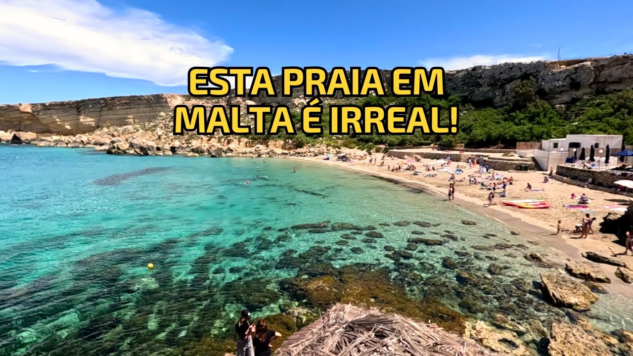 PARADISE BAY MALTA: A Praia Mais CRISTALINA do Mediterrâneo! Guia Completo 2025 | Canal Hoje Tem