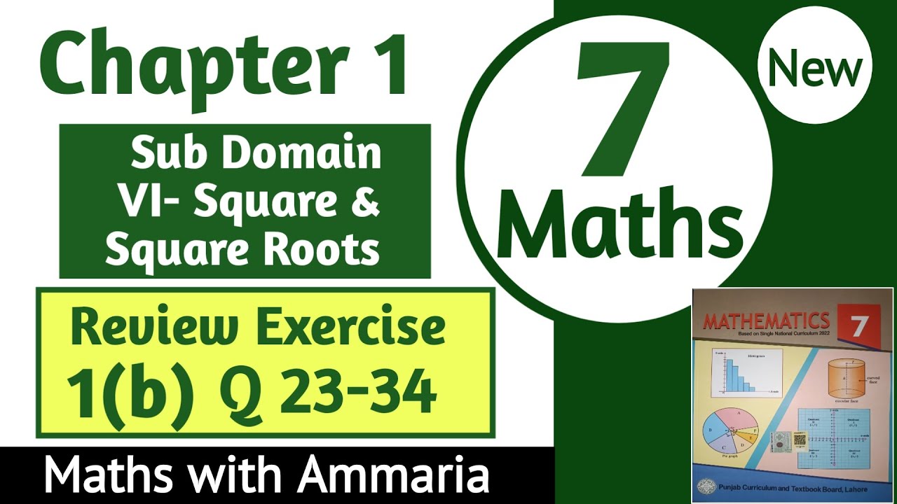 Class 7 Math New Book Chapter 1 Review Exercise 1b Q 23-34 | 7th Class Math Review Ex 1b Q 23-34