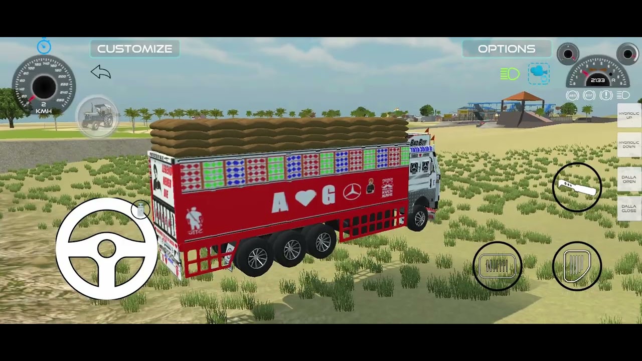 ट्रक में भारी बोरे लादकर सफर | बहुत खतरनाक था 😱#trending #gaming #game #gameplay #games 