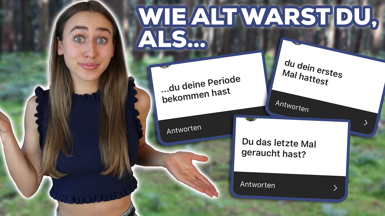 WIE ALT WARST DU, ALS... Erstes Mal? Alkohol? Rasur? Tinder?