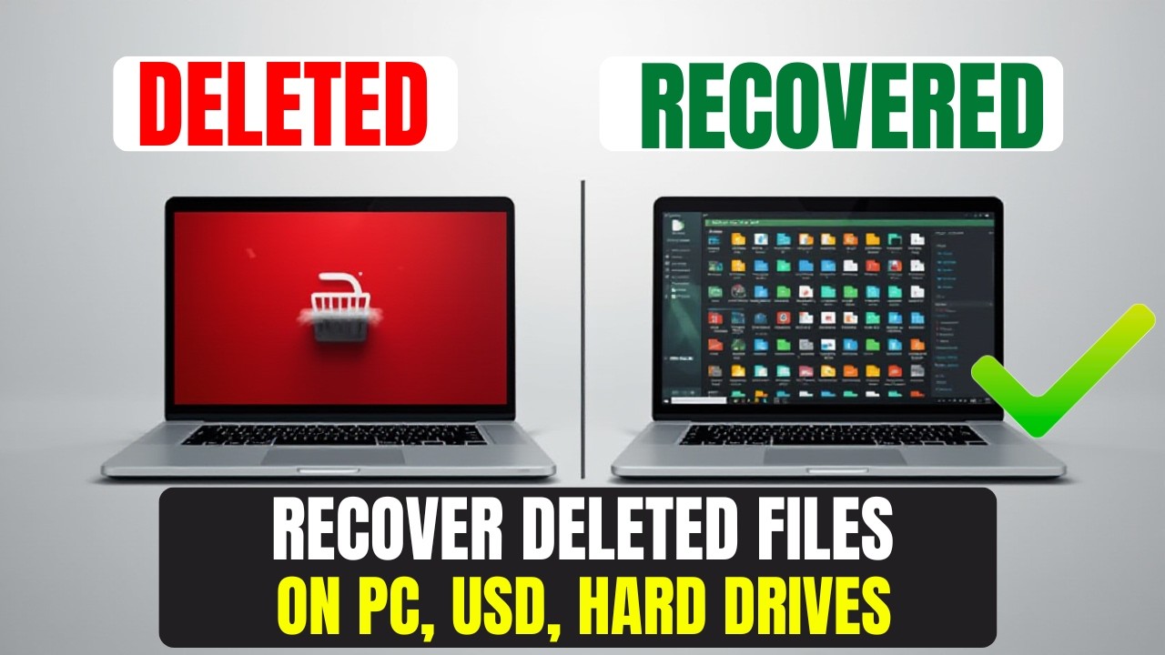 Best Software to Recover Deleted Files in Windows PC , USB, Hard Drive, SSD - 2026