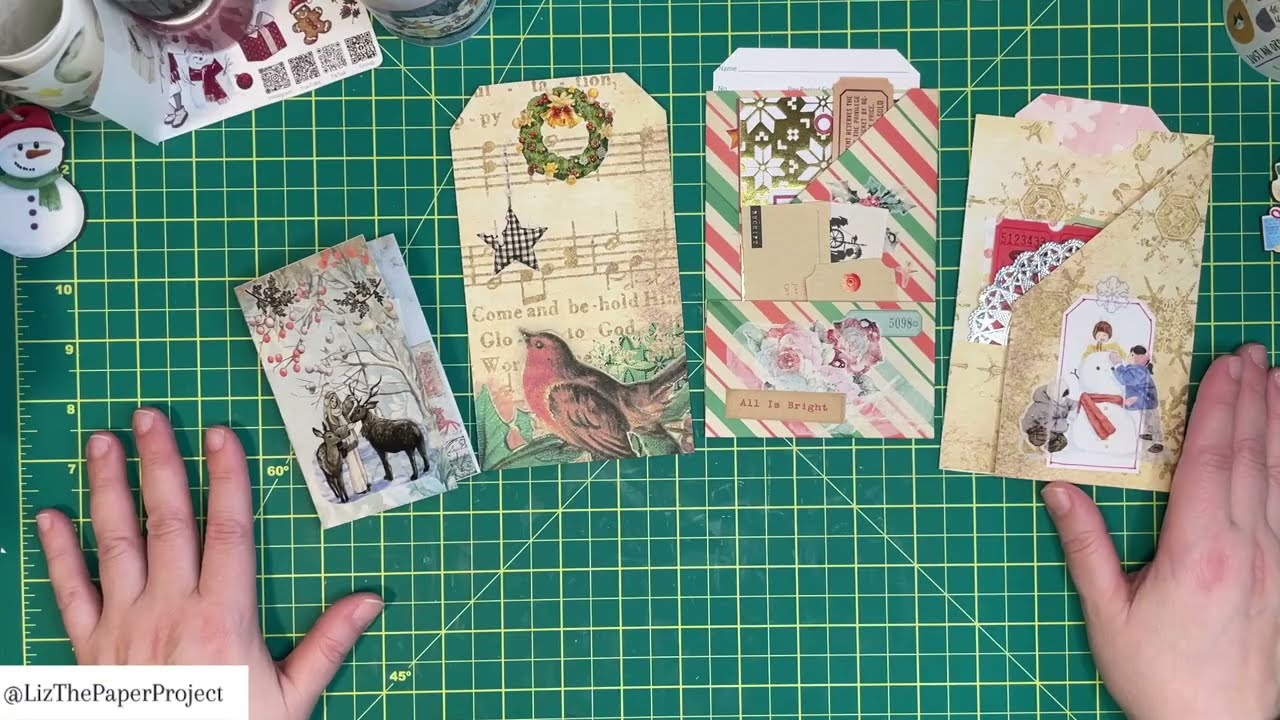Идеи для почтовых отправлений / Проект «Красивые карманы» от The Washi Tape Shop #christmascrafts