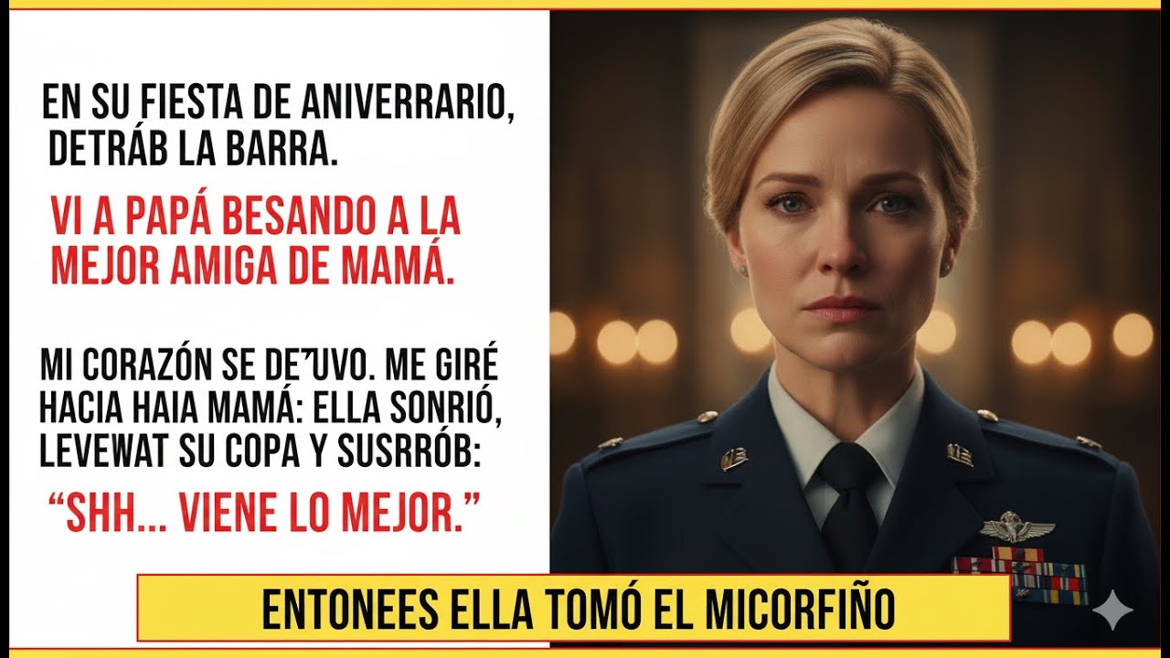 Vio el beso, sonrió y susurró: 