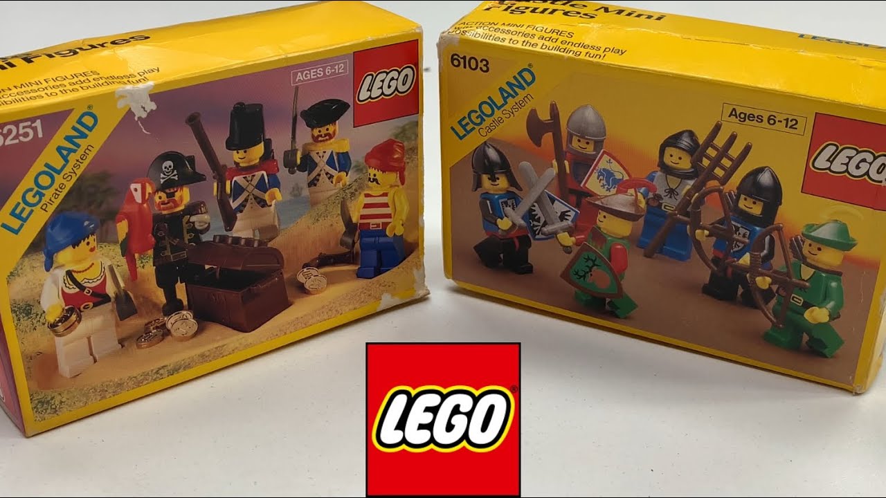 CLASSIC CASTLE & PIRATE MINI FIGURES - Battle Packs 6103 and 6251