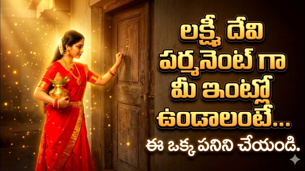 లక్ష్మీదేవి పర్మనెంట్‌గా మీ ఇంట్లోనే ఉండాలంటే? రహస్య పరిహారం #lakshmidevi 