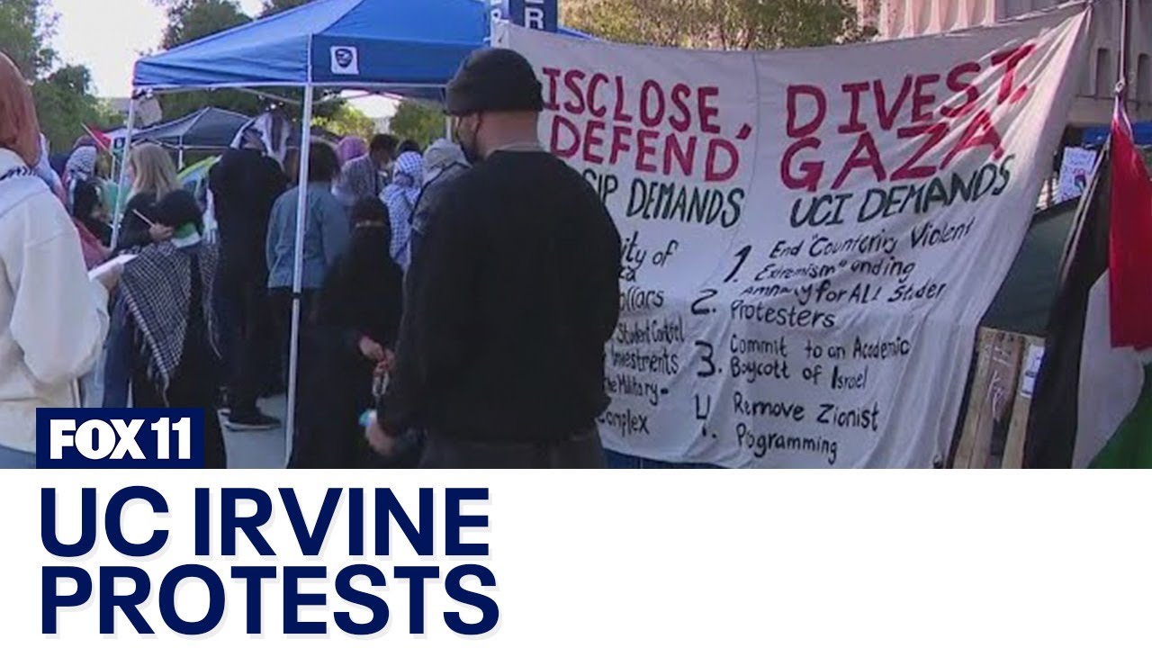 Pro-Palestinian encampment at UC Irvine