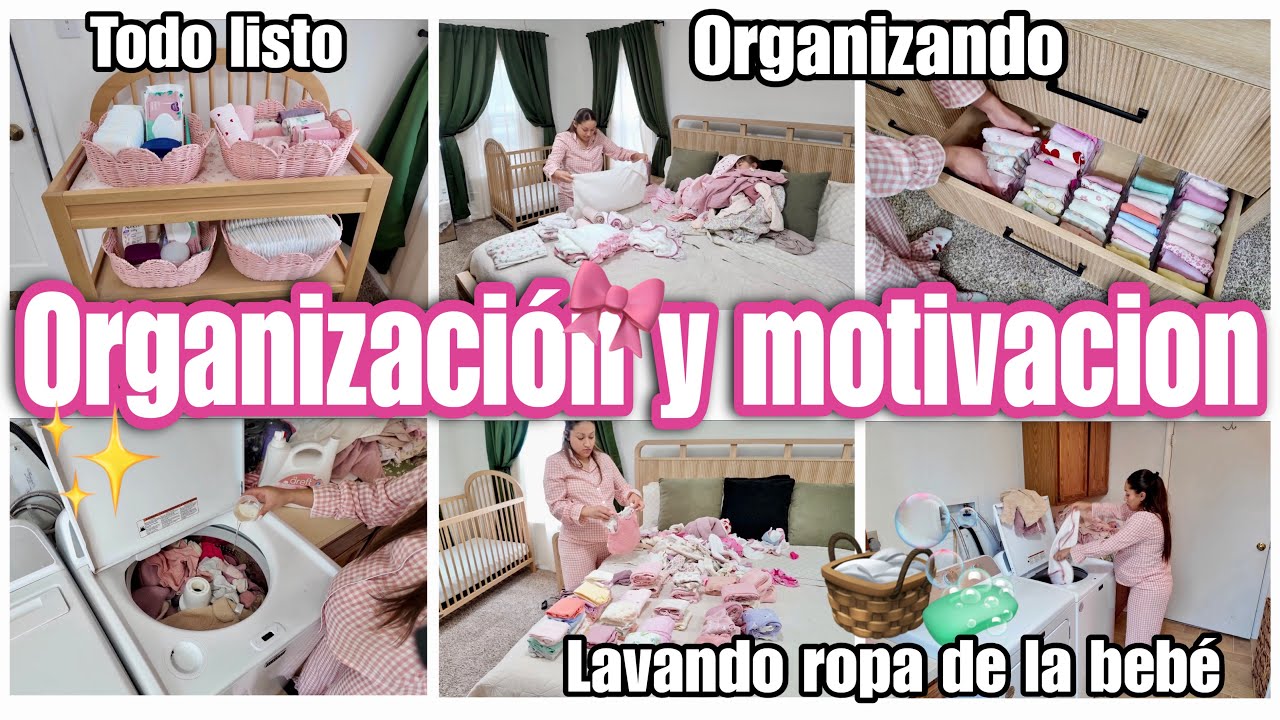 ✨NEW✨ ORGANIZACIÓN Y MOTIVACIÓN 🧺 | LAVANDO LA ROPA DE MI BEBÉ 🫧 ALISTANDO TODO PARA SU LLEGADA 🎀