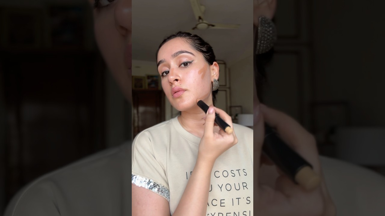 Trying the 2 in 1 Contour & Highlight Stick by swiss beauty !