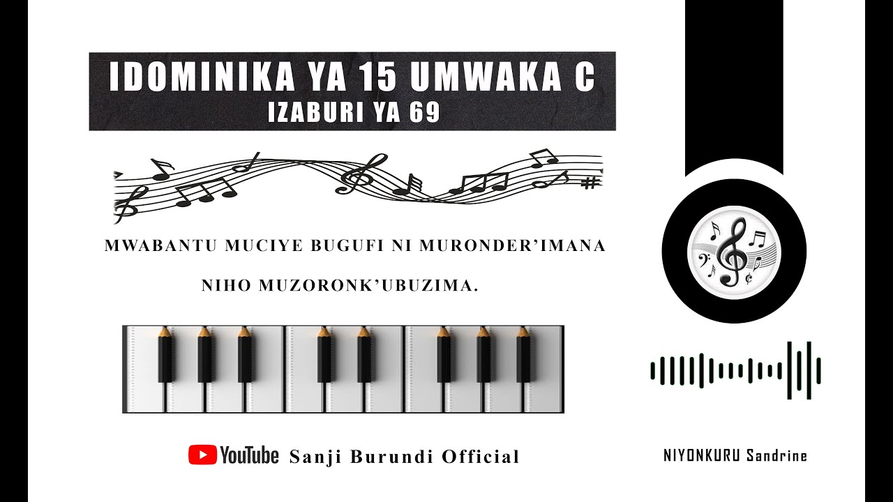 IZABURI Y'IDOMINIKA YA 15 UMWAKA C