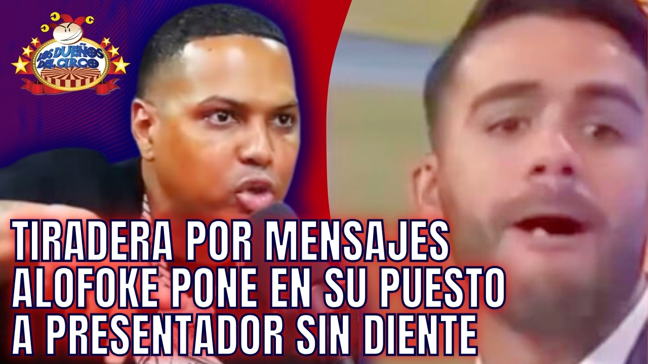 ALOFOKE PONE EN SU PUESTO A PRESENTADOR SIN DIENTE DE TELEMUNDO, POR CHISME DE LA CASA