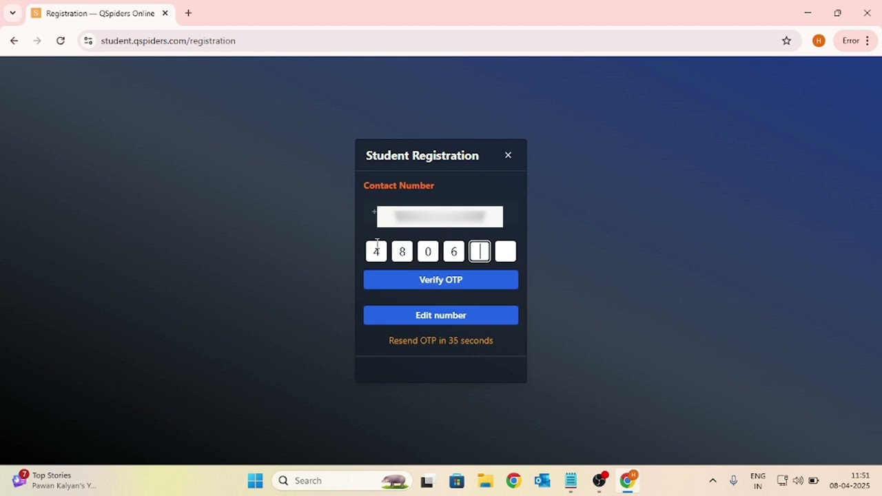 How to Register for the QSpiders Application | Complete Step-by-Step Guide