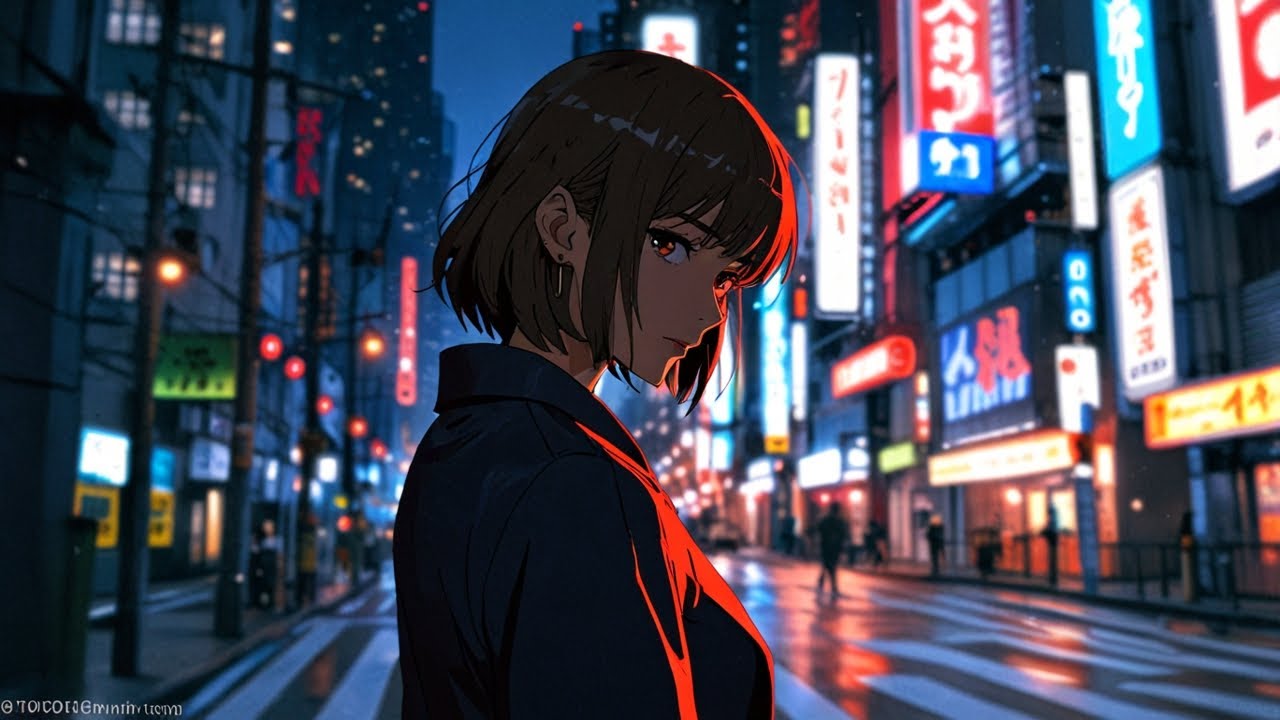 Rainy Night Lofi - Soft Thunder Calm Beats for Study & Relax