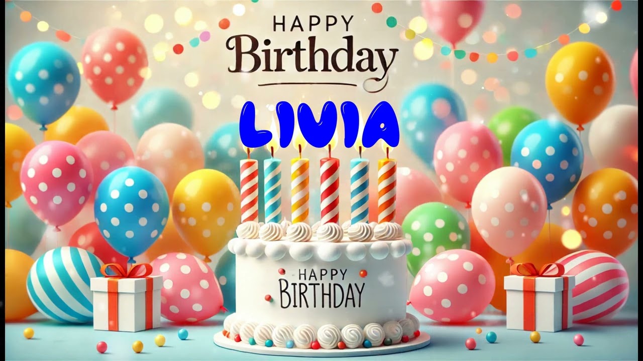 Happy Birthday LIVIA   Happy Birthday Song   Birthday Wishes   Birthday Party