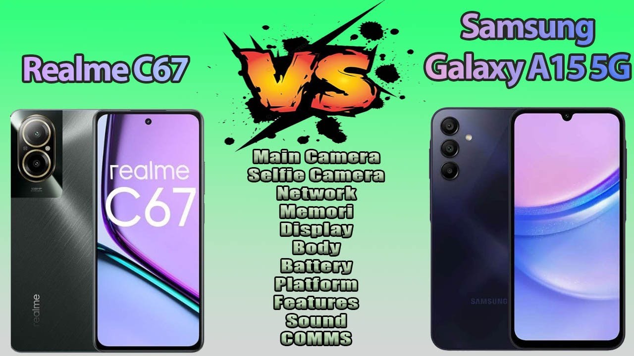 Realme C67 Vs Samsung Galaxy A15 5G Comparison