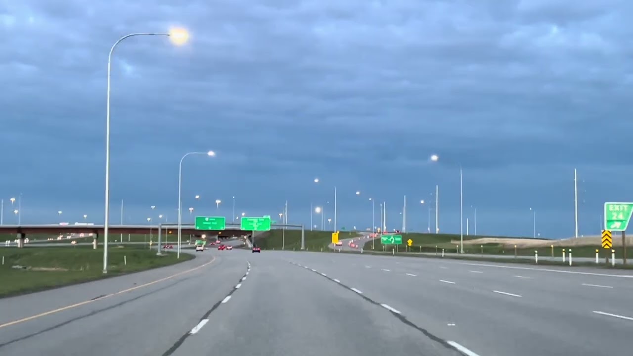 Watch this if you miss spring in Calgary. A calm May evening drive on the Ring Road