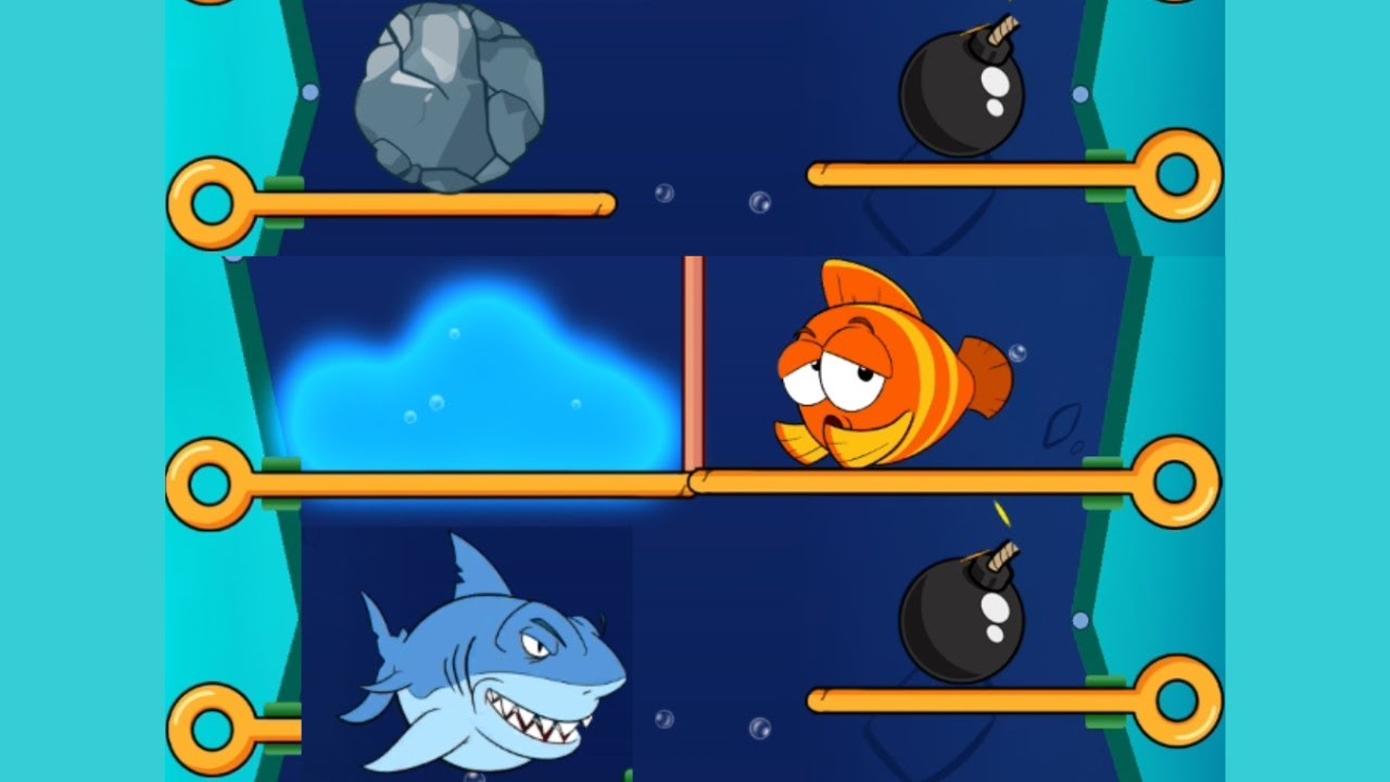 save the fish / pull the pin max level android games save fish pull the pin / mobile game