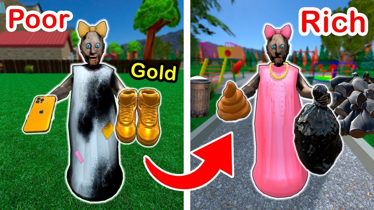 Granny vs *floor is lava* vs Grandpa vs Baldi - funny horror animation (p.169)