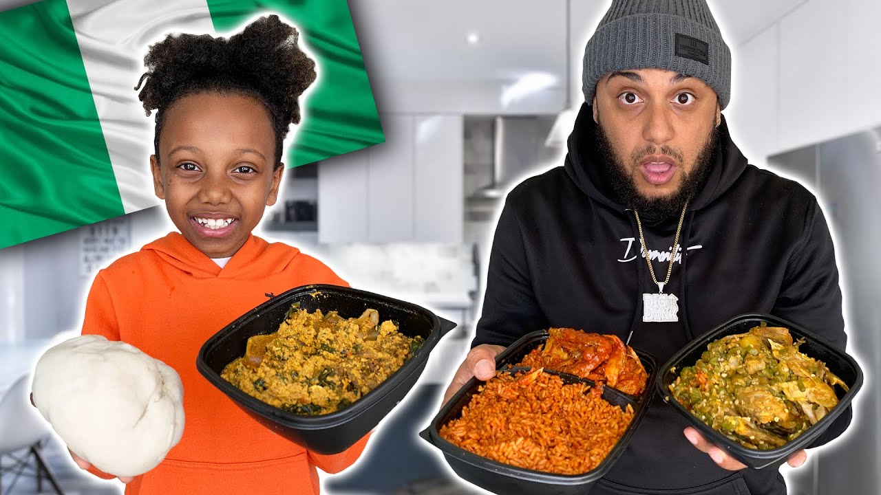 TRYING NIGERIAN FOOD FOR THE FIRST TIME | The Williamson's