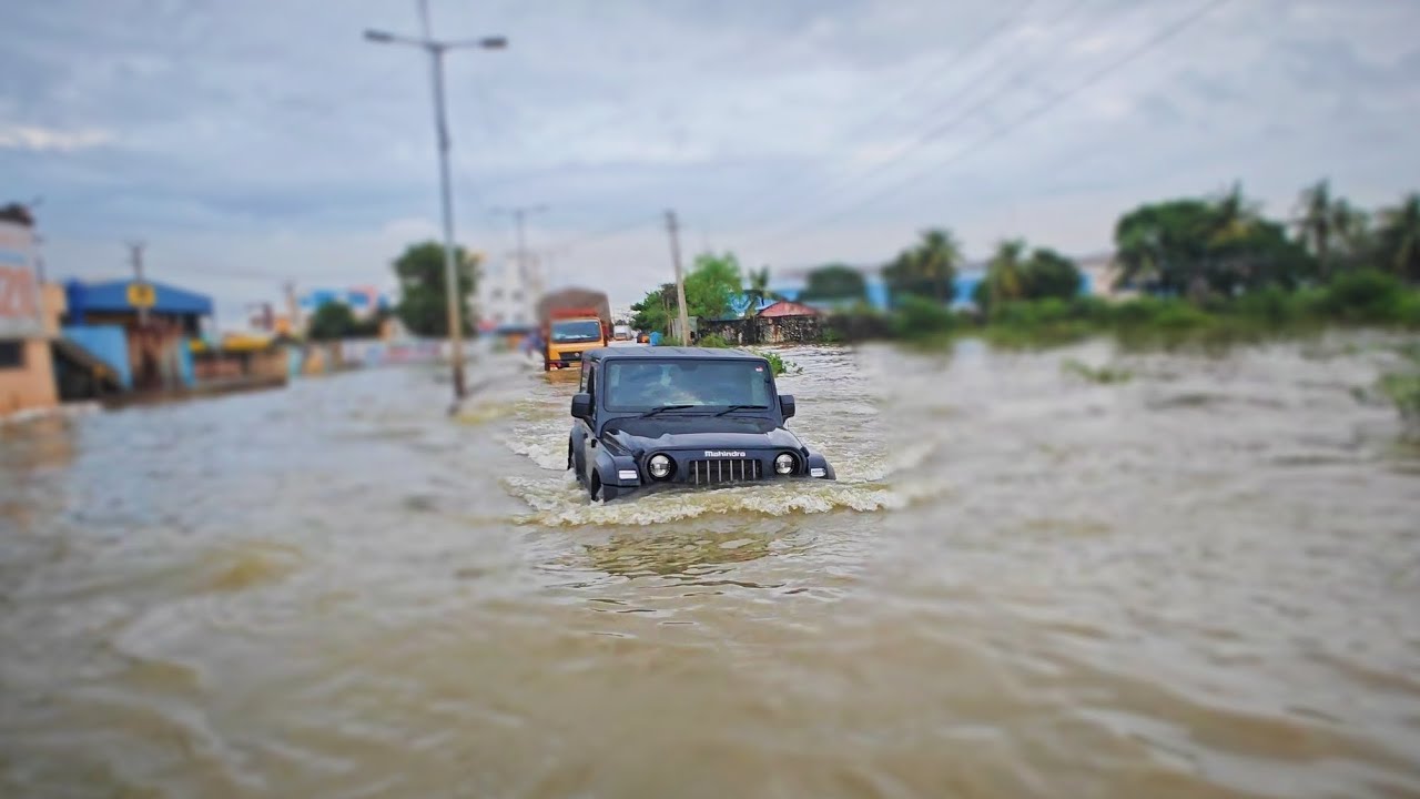 Chennai Madhavaram Flood 30-11-2023 water walking #chennairain #rain #flood #madhavaram #cyclone