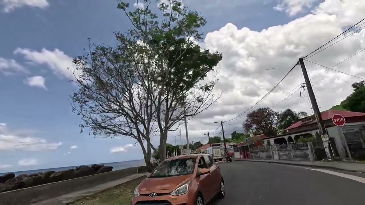 De Malendure &agrave; Deshaies, Road Trip Guadeloupe - 4K UHD - Virtual Trip