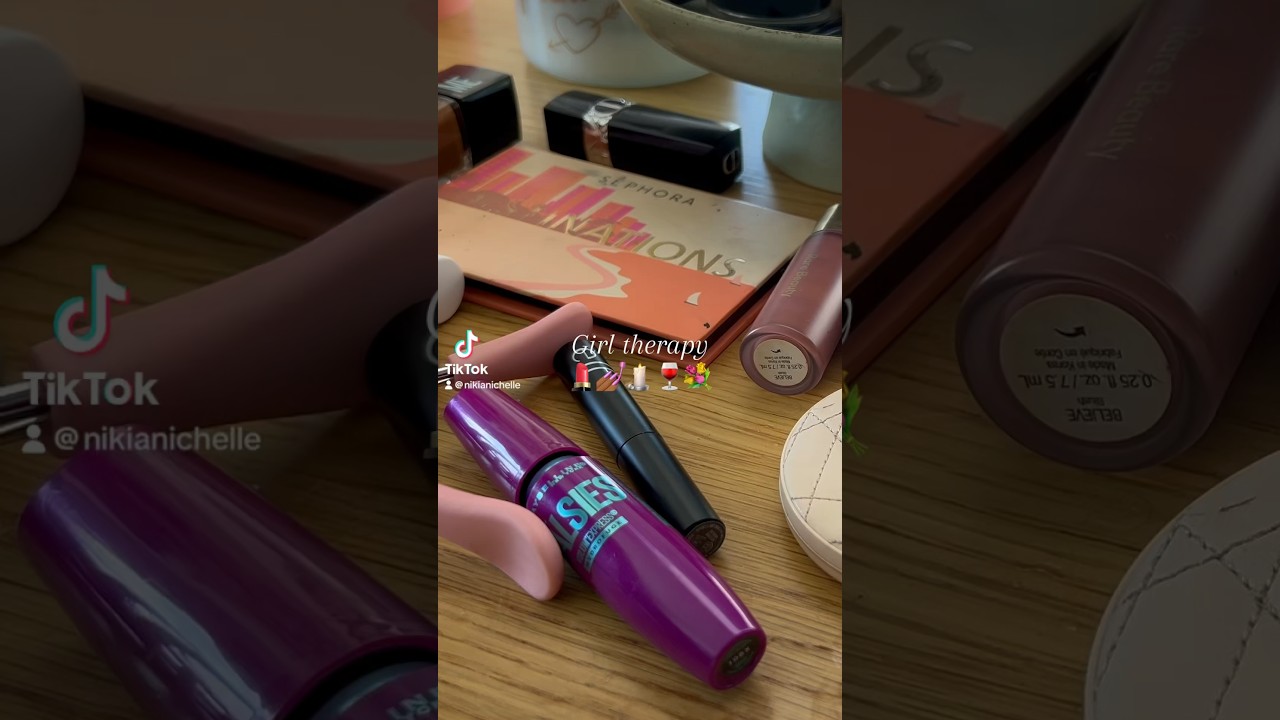 Girl therapy #shorts #flowers #makeup #nails #wine #skincare #homemaker #blackhomemaker