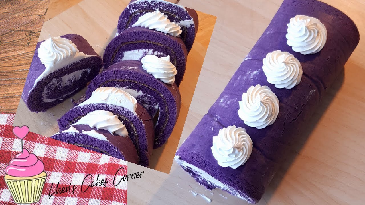 How To Make Ube Cake Roll | Purple Yam Cake Roll