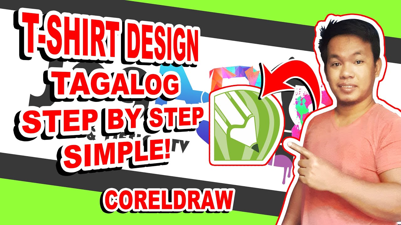 T-shirt Design for Screen Print Using CorelDraw Step by Step (Tagalog)