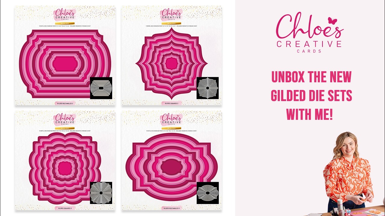 Chloe's Creative Cards: Распакуйте вместе со мной новые трафареты Gilded Dies!