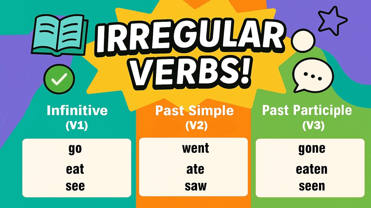 200 Động từ bất quy tắc tiếng anh bảng tổng hợp | IRREGULAR VERBS | TBA ENGLISH