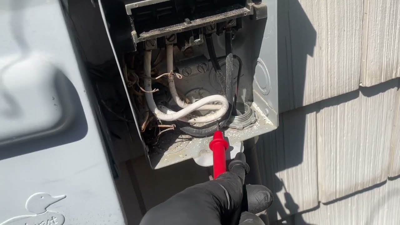 Central AC Condenser Not Running - L1 & L2 both have 120 volts - But Not 240 volts