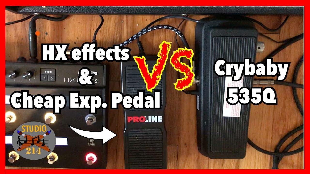 Wah Pedal SHOOTOUT and VS Battle..does the HX FX and a cheap expression pedal sound like a crybaby?