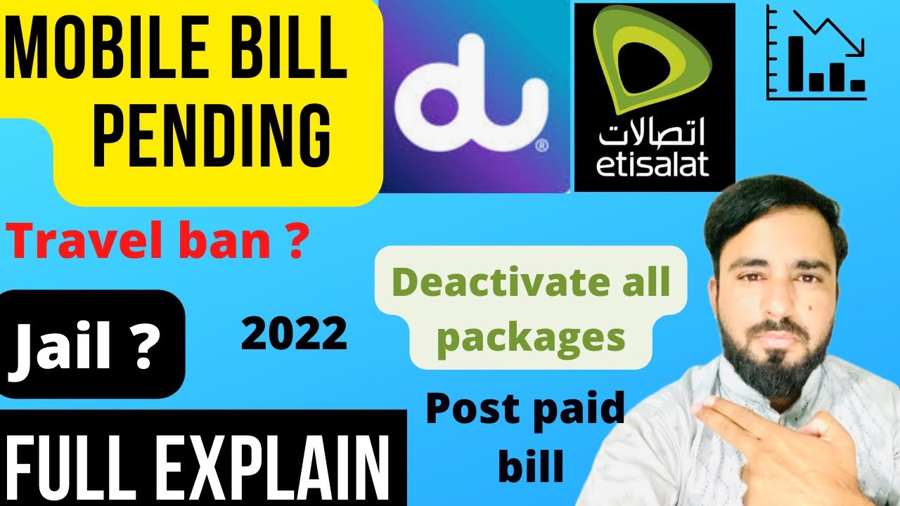 Du atislat mobile bill not paid you can go jail| pending attislat bill can be travel ban ?