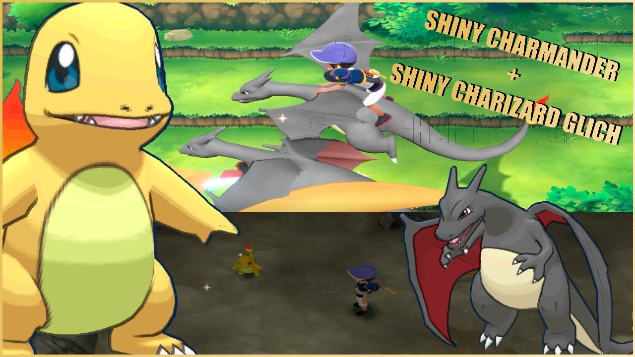Shiny Charmander + Shiny Charizard Glitch FAIL! | Lets Go Pikachu