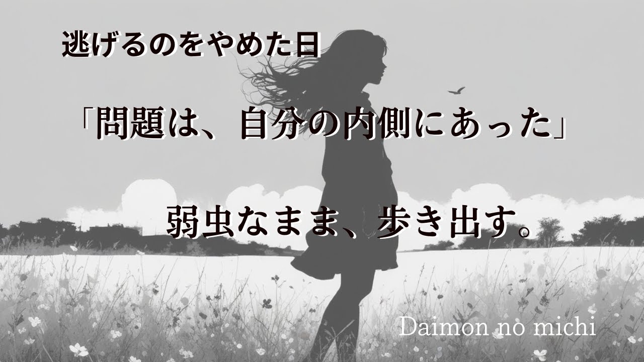 逃げるのをやめた日に。弱虫で、ずるい私を許すための歌