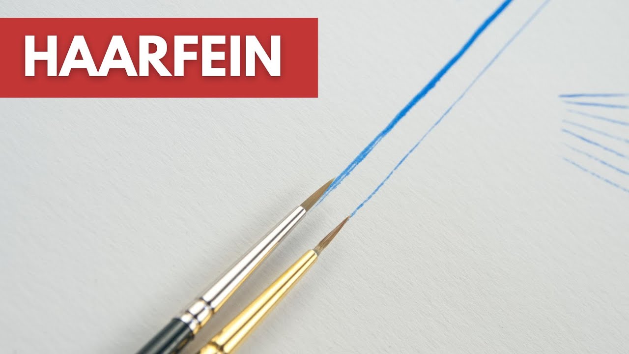Feine und d&uuml;nne Linien mit Acrylfarbe malen - So gelingt es dir sicher