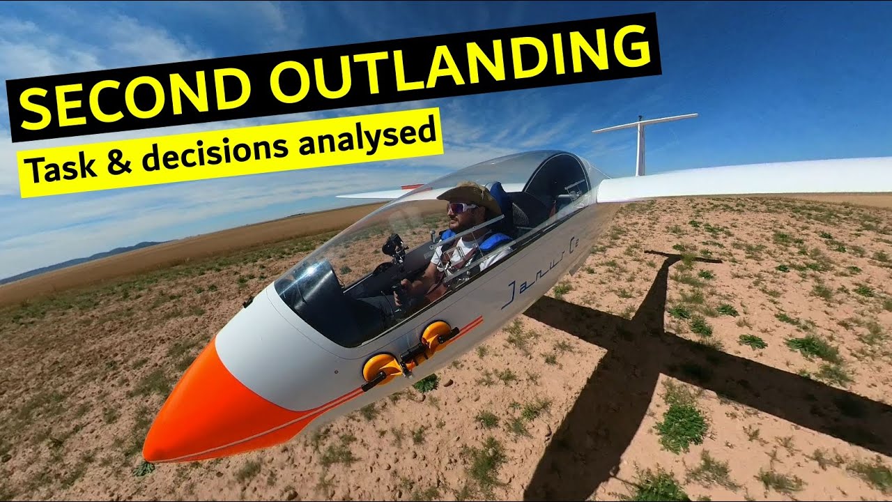 SECOND GLIDER OUTLANDING ⚠ ( Flight in Spain with telemetry & 360º camera)