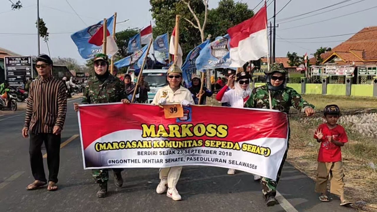 KESERUAN‼️MARKOSS DI KARNAVAL HUT RI KE 78 TINGKAT KEC.MARGASARI
