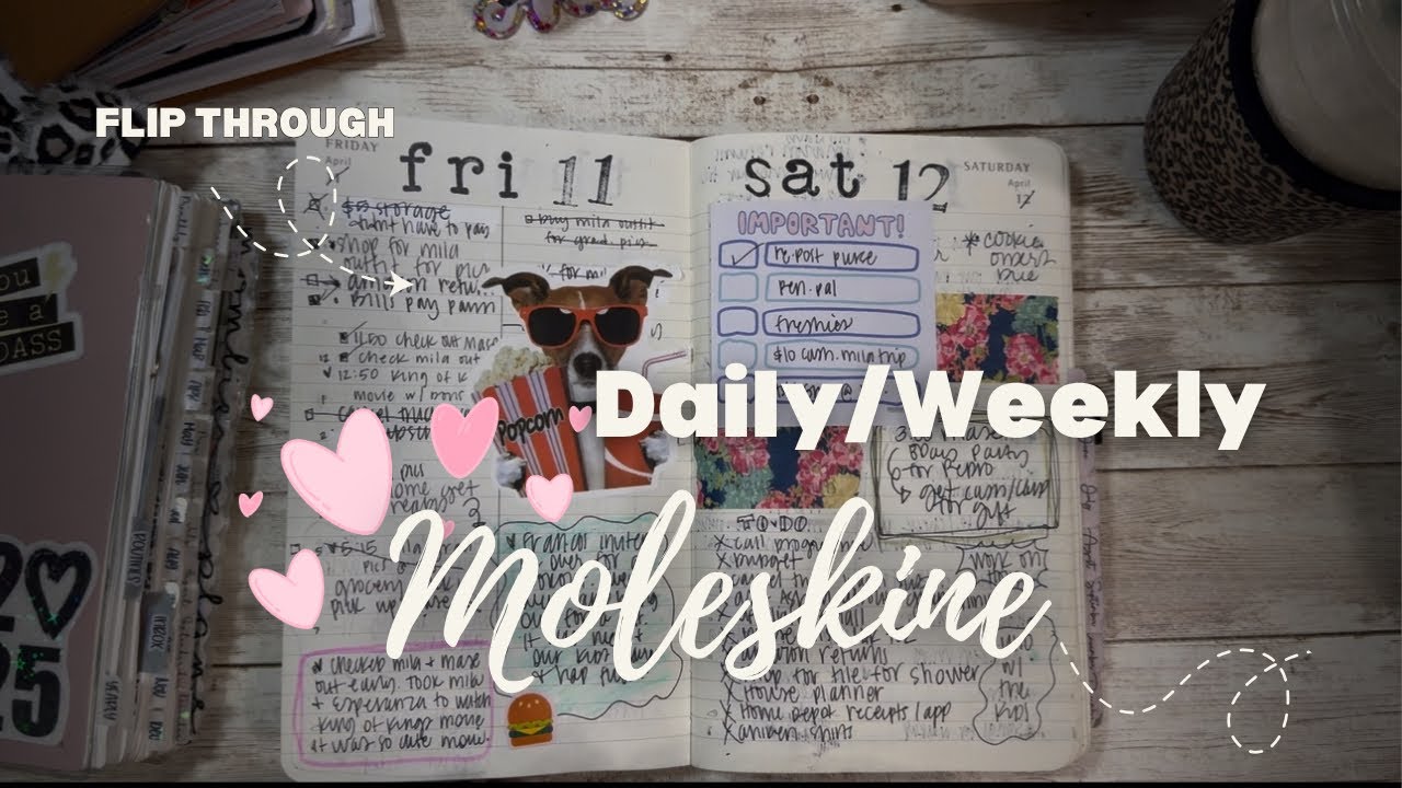 Moleskine planner flip. How I used it. How it worked. | #plannerflipthrough #moleskine