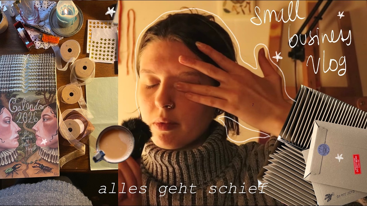 ALLES GEHT SCHIEF - small business vlog✨100+ Bestellungen verschicken 📅