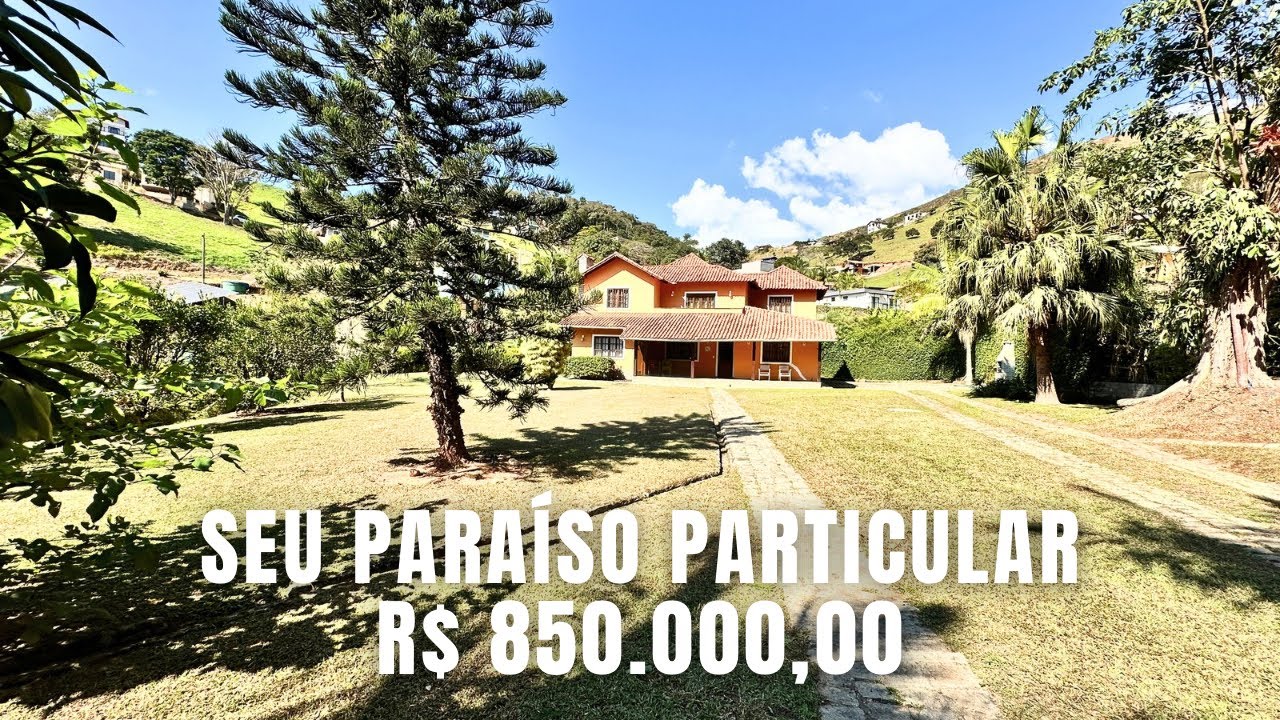 SEU PARAÍSO PARTICULAR, CASA EM CONDOMÍNIO À VENDA COM 5 QUARTOS EM SEBASTIANA- TERESÓPOLIS/RJ.