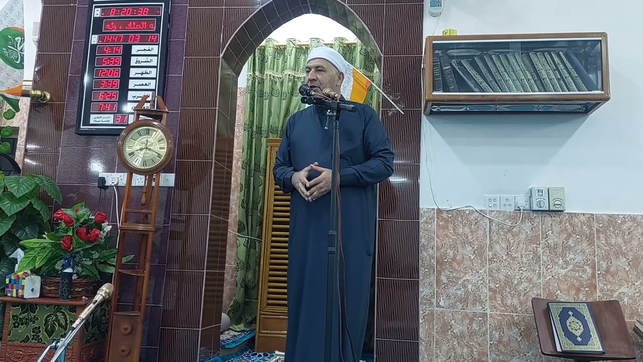 المنقبة النبوية الشريفة في جامع نبي الله ابراهيم الخليل بمناسبة ميلاد سيدنا محمد صلى الله عليه وسلم 