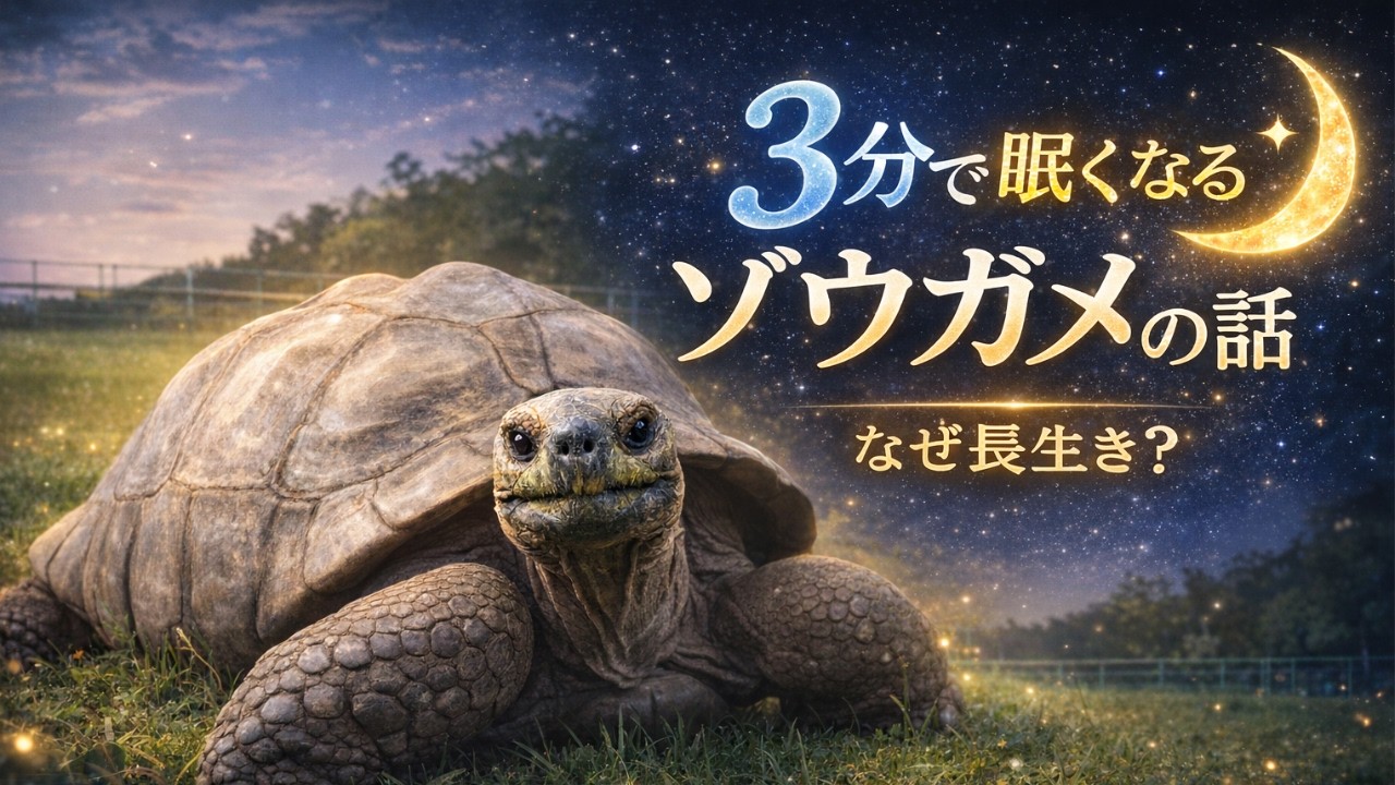 3分で眠くなる 【亀博士の】世界一ゆっくりな生き物「ゾウガメ」